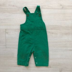 green corduroy overalls baby